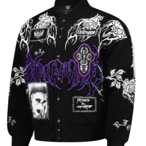 Women's WWE Authentic X Civil Regime Black Rhea Ripley Full-Snap Jacket