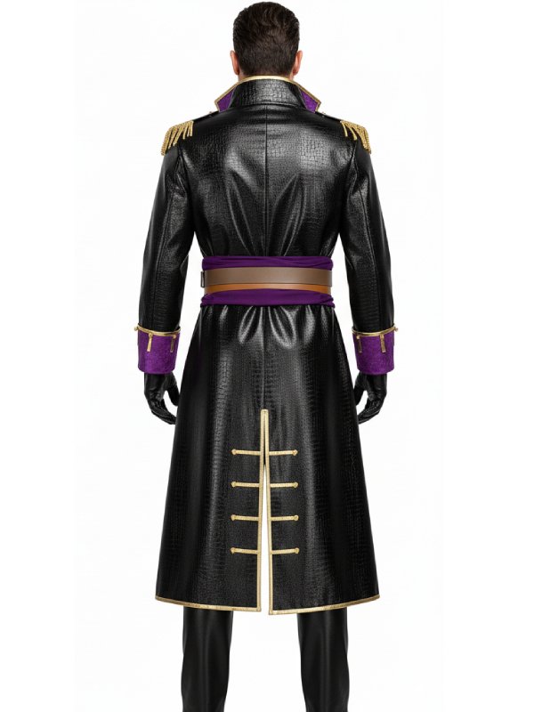 Yakuza 8 Like a Dragon Pirate Yakuza in Hawaii Goro Majima Black Cosplay Costume Coat