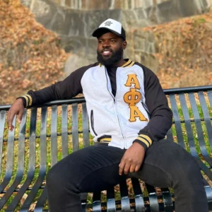 Alpha Phi Alpha Light Grey Varsity Fleece Jacket