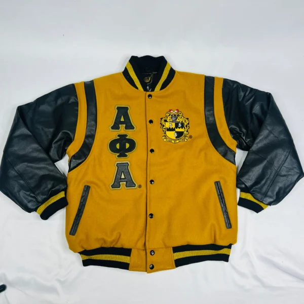 Alpha Phi Alpha Wool and Leather Varsity Jacket