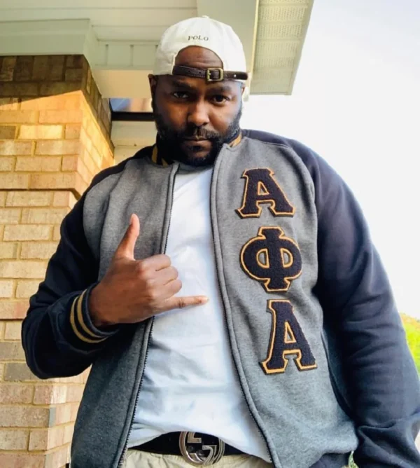 Alpha Phi Alpha Dark Grey Varsity Jacket