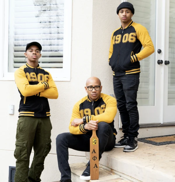 Alpha Phi Alpha 1906 Black Varsity Fleece Jacket