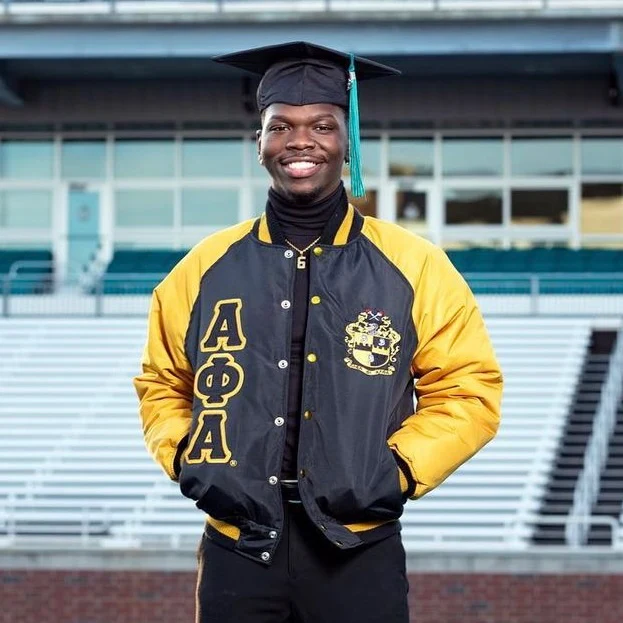 Discover the stylish Alpha Phi Alpha Bomber Jacket, perfect for showcasing your fraternity pride while staying warm and fashionable. Shop now!