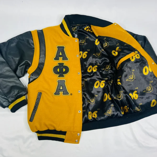 Alpha Phi Alpha Wool and Leather Varsity Jacket