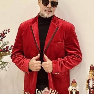 Christmas Party Velvet Blazer