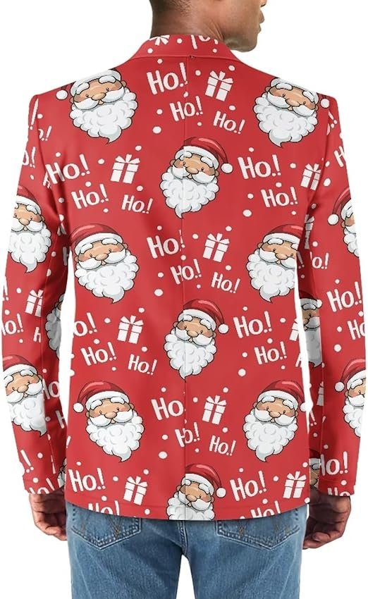 Casual Christmas Santa Claus Jacket Blazer