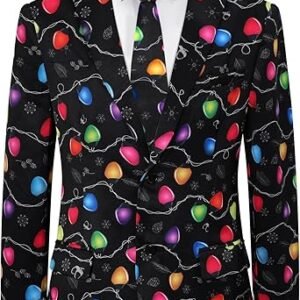 Halloween Christmas Blazer with Tie