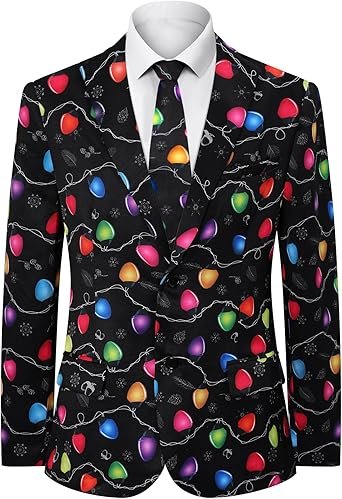 Halloween Christmas Blazer with Tie