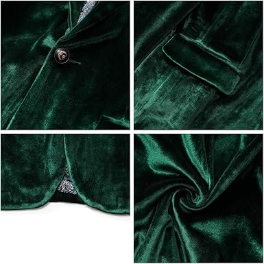 Green Velvet Blazer