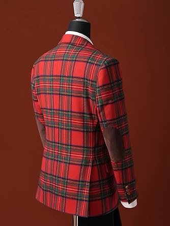 Plaid Tweed Christmas Blazer