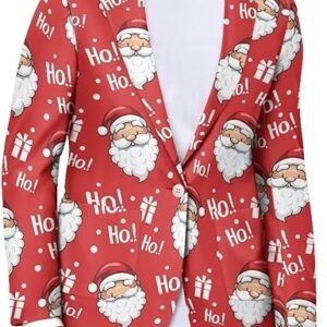 Casual Christmas Santa Claus Jacket Blazer