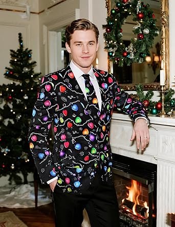 Halloween Christmas Blazer with Tie