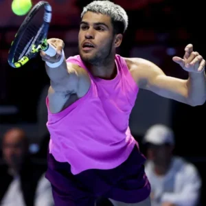 Carlos Alcaraz Six Kings Slam 2025 Pink Tank Top