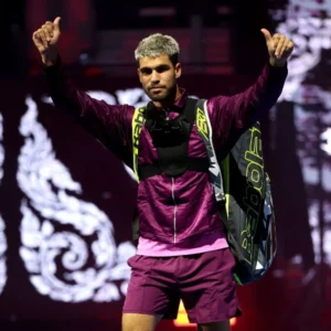 Carlos Alcaraz Six Kings Slam 2025 Purple Jacket