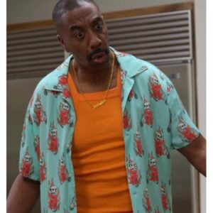 Curb Your Enthusiasm S12 J.B. Smoove Fire Skull Print Shirt