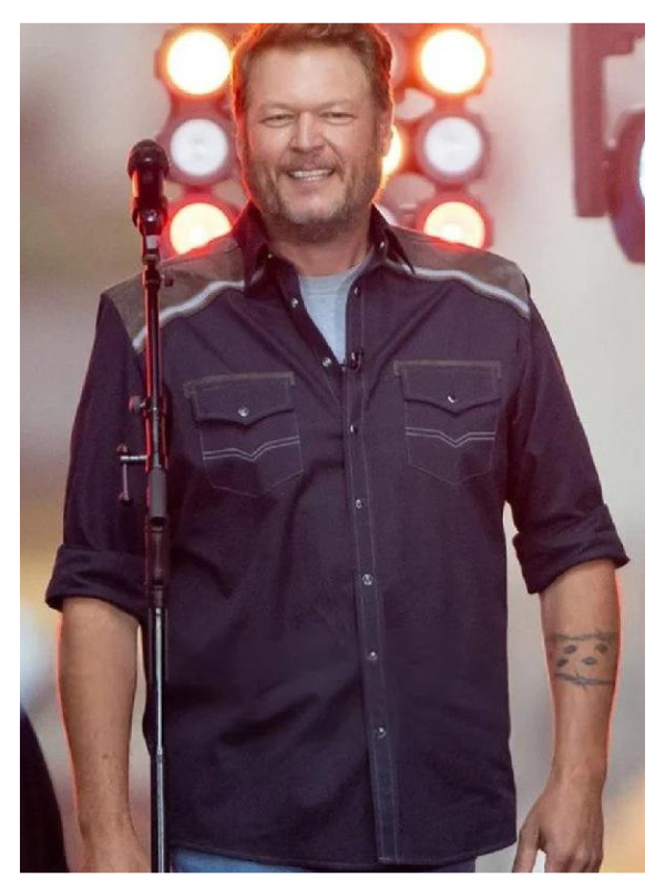 NBC Today Citi Concert Blake Shelton Western Shirt