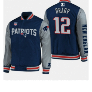 New England Patriots Tom Brady Full Snap Jacket