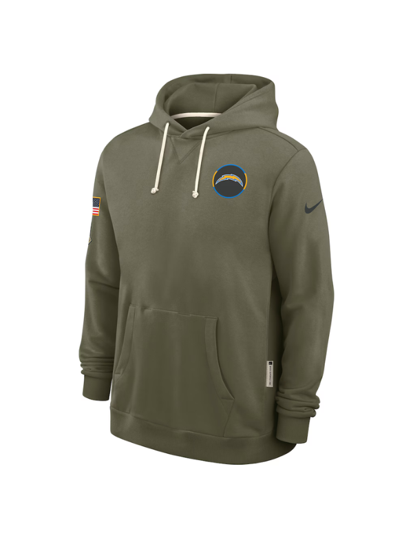 Los Angeles Chargers Salute to Service 2025 Hoodie