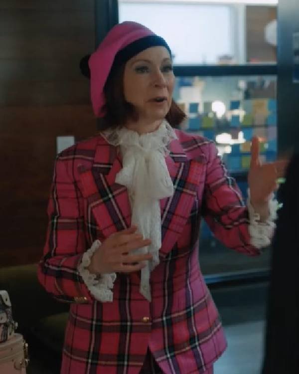 Elsbeth S03 Carrie Preston Pink Plaid Blazer