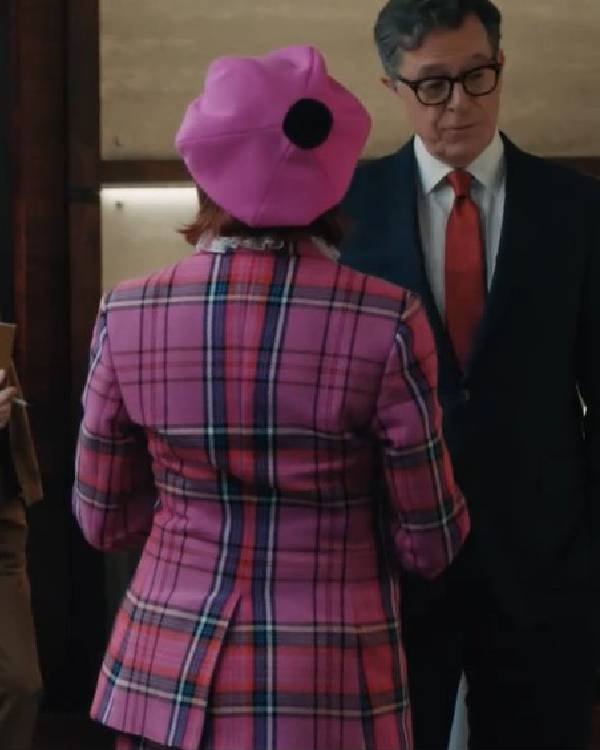 Elsbeth S03 Carrie Preston Pink Plaid Blazer