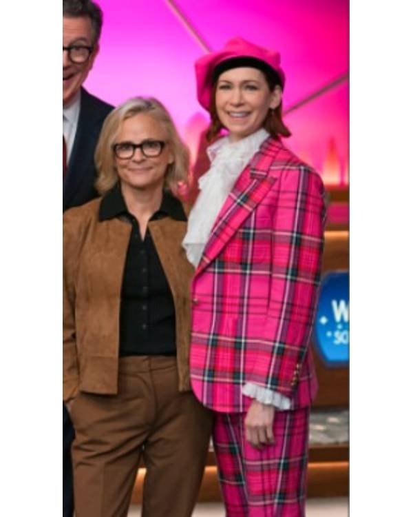 Elsbeth S03 Carrie Preston Pink Plaid Blazer