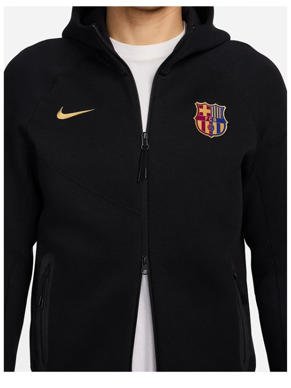 Fc Barcelona Black Training Hoodie