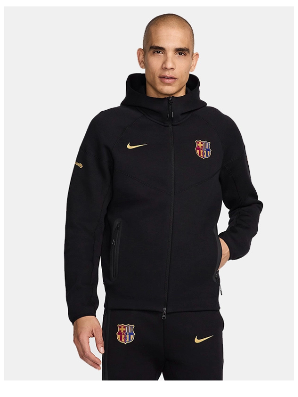 Fc Barcelona Black Training Hoodie