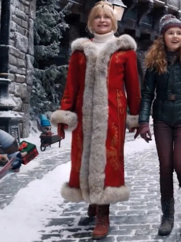 Goldie Hawn The Christmas Chronicles Shearling Coat