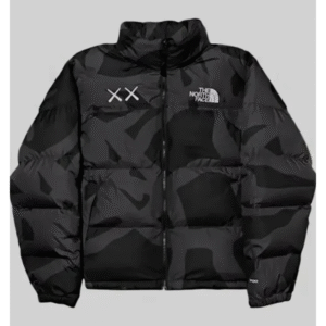 KAWS Mens Retro 1996 North Face Black Jacket