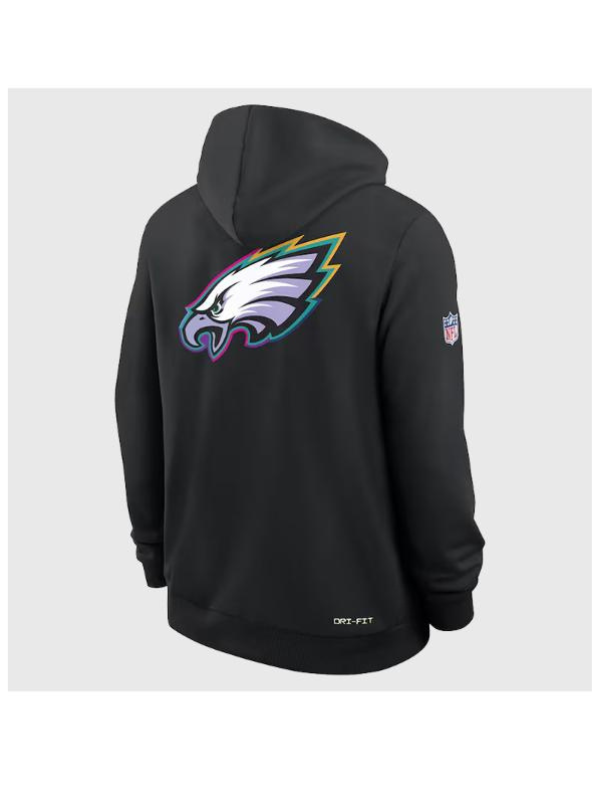 Philadelphia Eagles 2025 Black Crucial Catch Hoodie