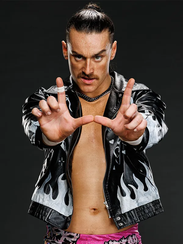 WWE NXT Uriah Connors Racing Leather Jacket