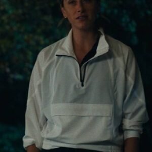 Chad Powers Perry Mattfeld White Zip Top