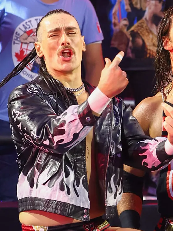 WWE NXT Uriah Connors Racing Leather Jacket