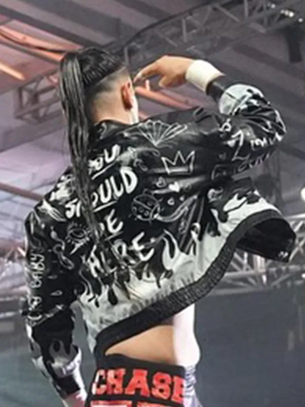 WWE NXT Uriah Connors Racing Leather Jacket
