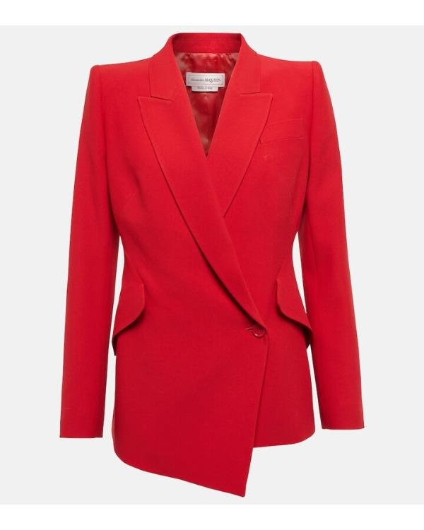 The Morning Show S04 Karen Pittman Red Asymmetric Blazer