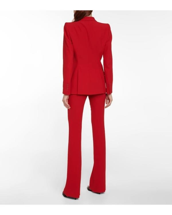 The Morning Show S04 Karen Pittman Red Asymmetric Blazer
