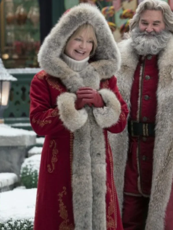 Goldie Hawn The Christmas Chronicles Shearling Coat