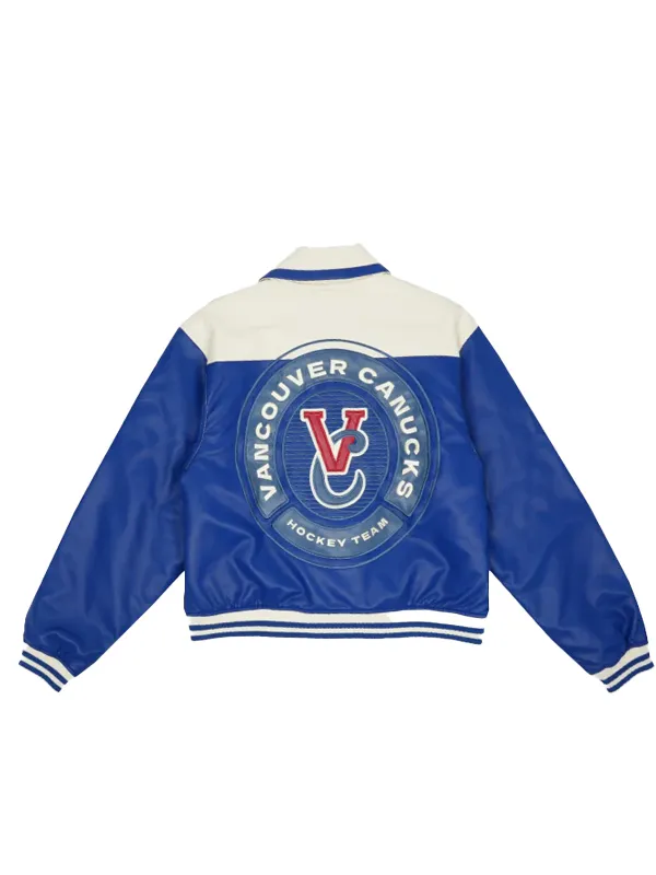 Vancouver Canucks x In House VC Leather Varsity Jacket