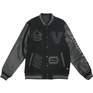 NHL Vancouver Canucks Wild Collective Tonal Varsity Jacket