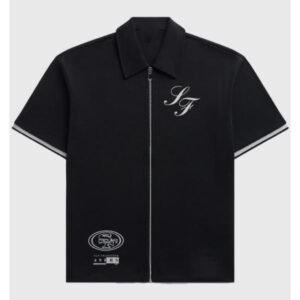 Off Season San Francisco 49ers Black Zip-Up T-Shirt