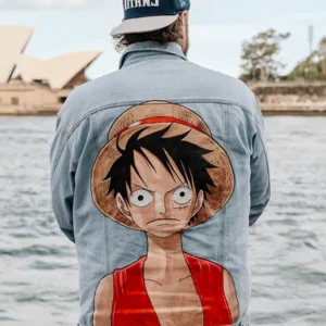 One Piece Series Jelly Roll Monkey D. Luffy Denim Jacket