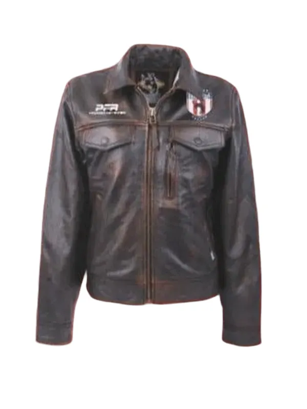 PFR Rodeo Western Unisex Brown Leather Jacket