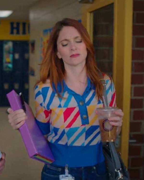 English Teacher S02 Stephanie Koenig Multicolor Sweater