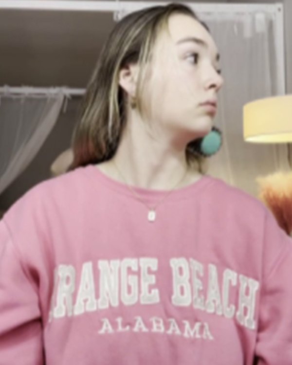 Baylen Out Loud S02 Baylen Dupree Orange Beach Alabama Sweater