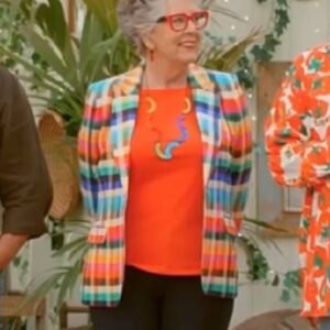The Great British Bake Off Prue Leith Multicolor Blazer