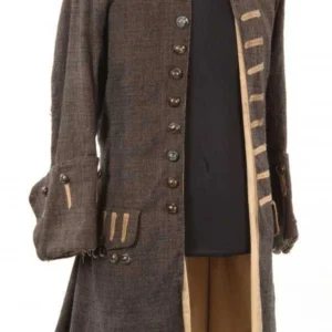 Jack Sparrow Pirates of The Caribbean Wool Coat