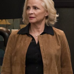 Elsbeth S03 Amy Sedaris Brown Suede Jacket