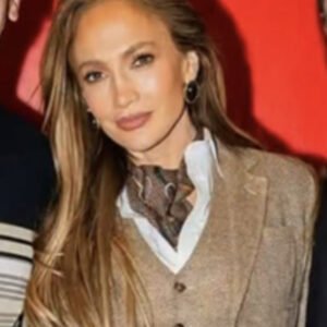The Today Show 2025 Jennifer Lopez Brown Tweed Blazer