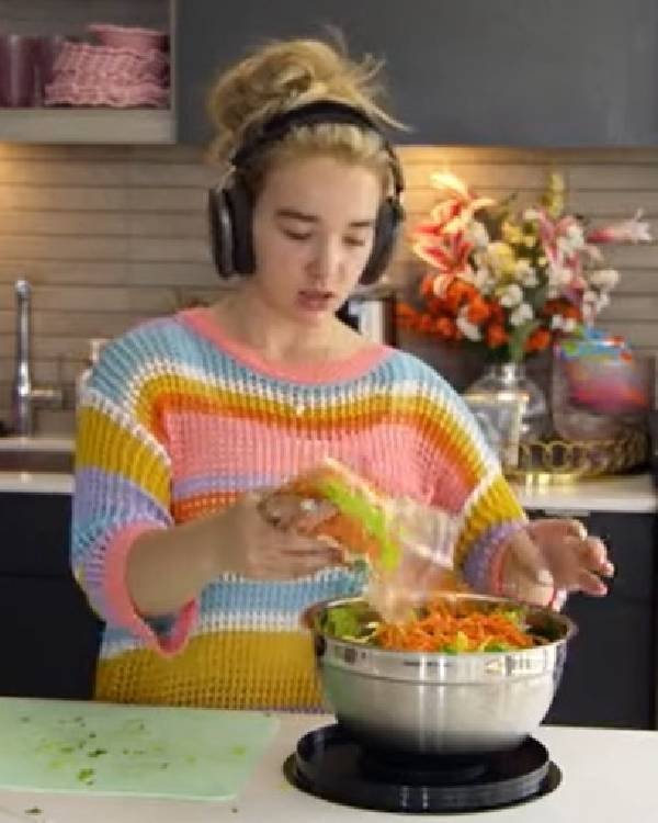 Baylen Out Loud S02 Baylen Dupree Multicolor Crochet Sweater