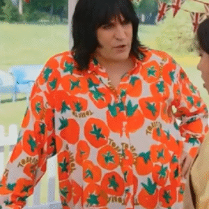 Great British Bake Off S16 Noel Fielding Tomato Shirt
